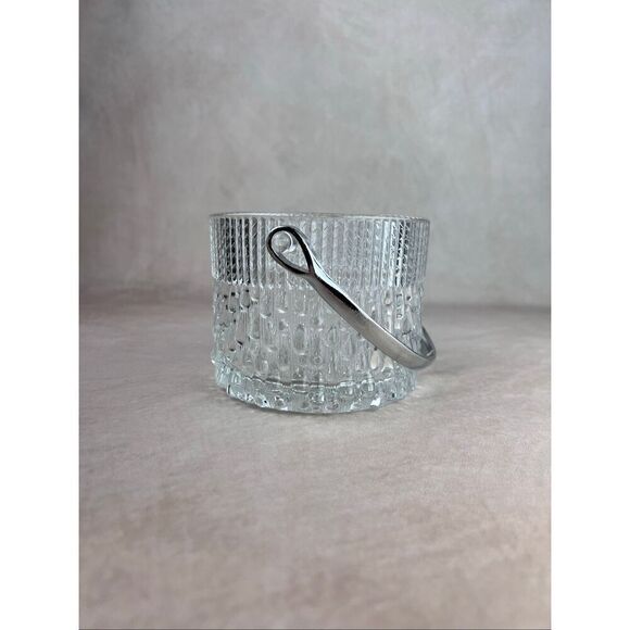 Vintage Mini Ice Bucket MCM Teleflora Crystal Mod - Picture 4 of 10